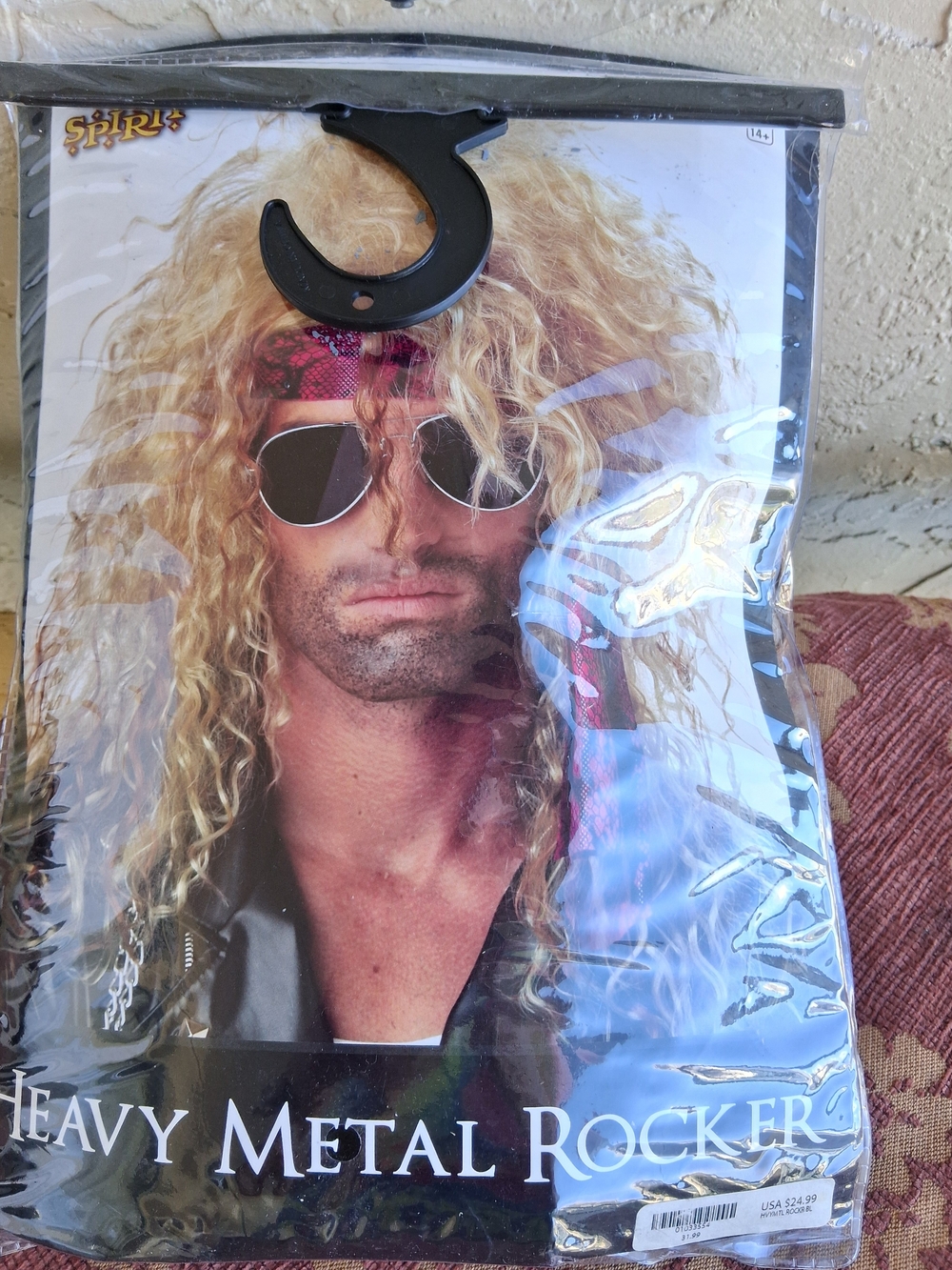 Heavy Metal Rocker Costume Wig - Picture 3 of 7